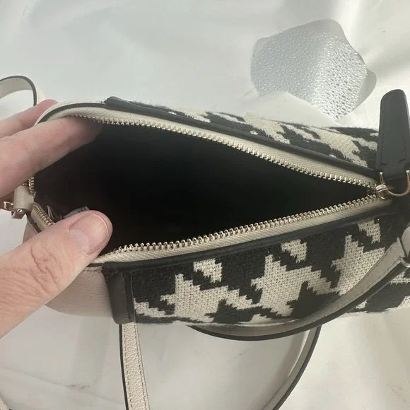 RARE New Kate Spade Claude Dachshund Dog Houndstooth Crossbody Puppy Purse - Picture 10 of 16